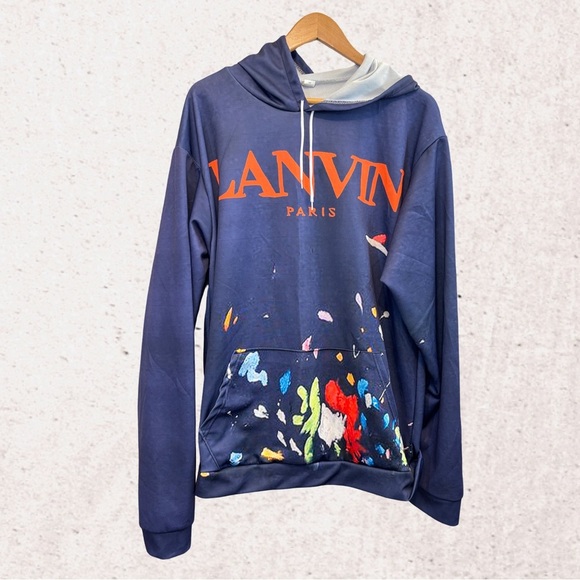 Lanvin Blue and Orange Hoodie - Picture 1 of 3